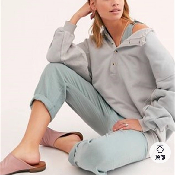 Free People Golden Off-the-Shoulder Sweater - Picture 2 of 10